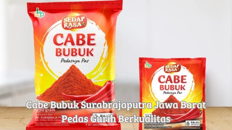 Produk kemasan cabe bubuk sedap rasa surabrajaputra jawa barat