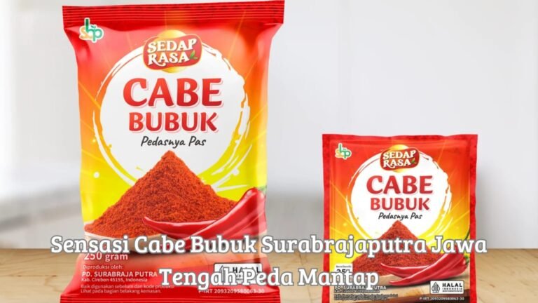 Kemasan olahan cabe bubuk sedap rasa surabrajaputra jawa tengah