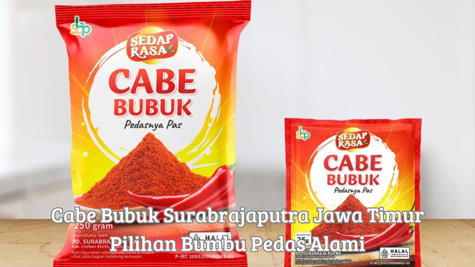 Produk bumbu tabur cabe bubuk surabrajaputra jawa timur