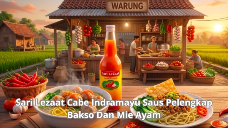 Produk saus pedas Sari lezaat cabe indramayu pelengkap bakso dan mie ayam