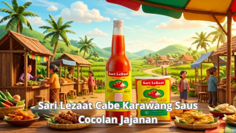Kemasan saus pedas gurih Sari lezaat cabe karawang pelengkap jajanan modern