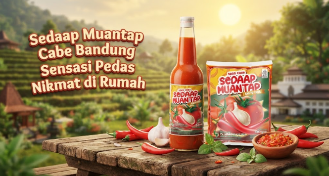 Sedaap Muantap Cabe Bandung bumbu pedas nikmat dan praktis untuk hidangan spesial keluarga