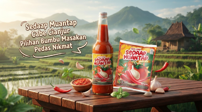 Sedaap Muantap Cabe Cianjur bumbu pedas pilihan terbaik untuk hidangan spesial keluarga