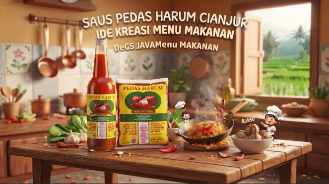 Saus Pedas Harum cianjur bumbu praktis untuk berbagai kreasi menu makanan lezat