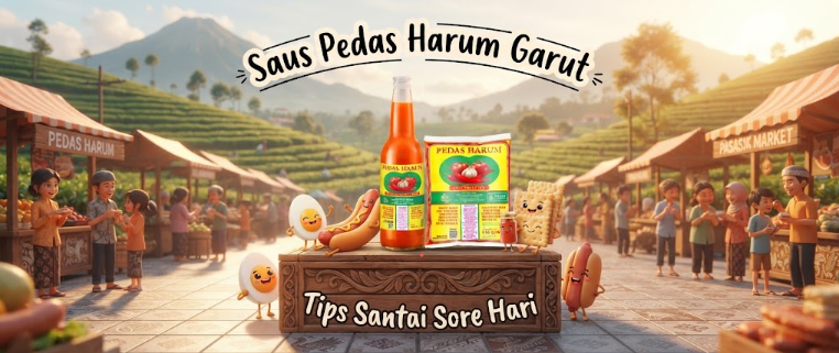 Saus Pedas Harum garut bumbu pendamping camilan santai sore yang nikmat