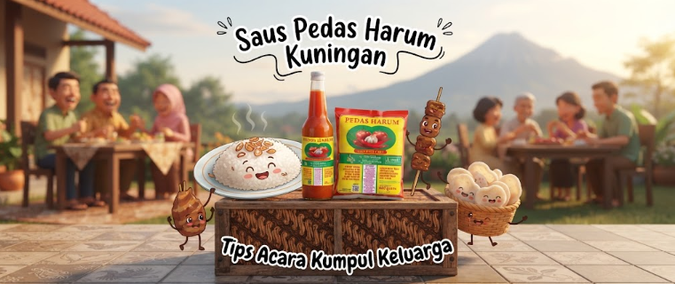 Saus Pedas Harum kuningan bumbu andalan untuk hidangan spesial kumpul keluarga besar