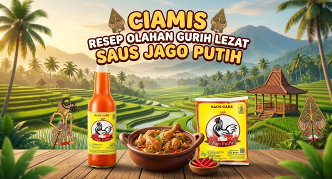 Saus Jago Putih ciamis bumbu andalan untuk racikan menu olahan gurih lezat di rumah