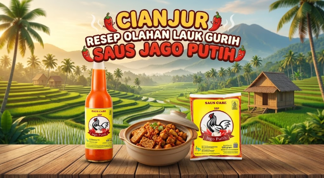 Saus Jago Putih cianjur bumbu andalan untuk racikan menu lauk gurih lezat di rumah