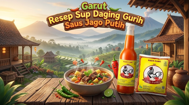 Saus Jago Putih garut kemasan praktis untuk penyedap aneka hidangan lezat keluarga