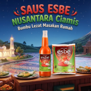 Saus Esbe Nusantara Ciamis bumbu pedas praktis pilihan terbaik untuk hidangan spesial keluarga