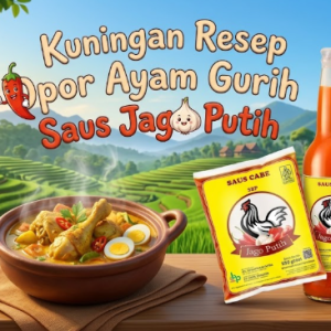 Saus Jago Putih kuningan bumbu penyedap utama untuk racikan menu opor ayam gurih