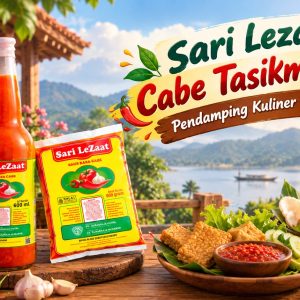Produk saus pedas gurih Sari lezaat cabe tasikmalaya pelengkap kuliner tradisional